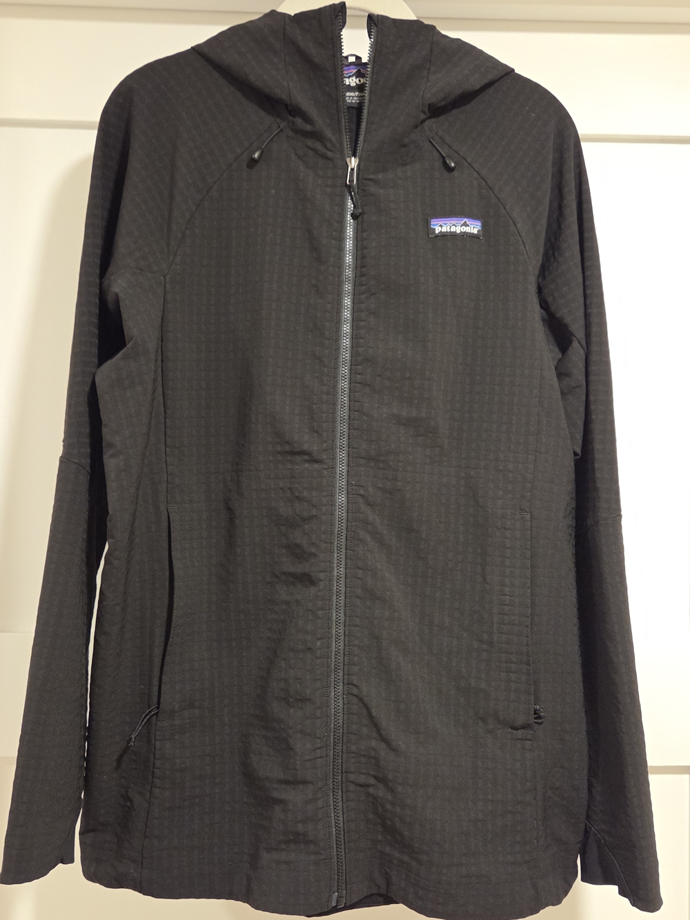 Patagonia R1 TechFace Hoody Womens Large Black Full Zip Hooded Jacket